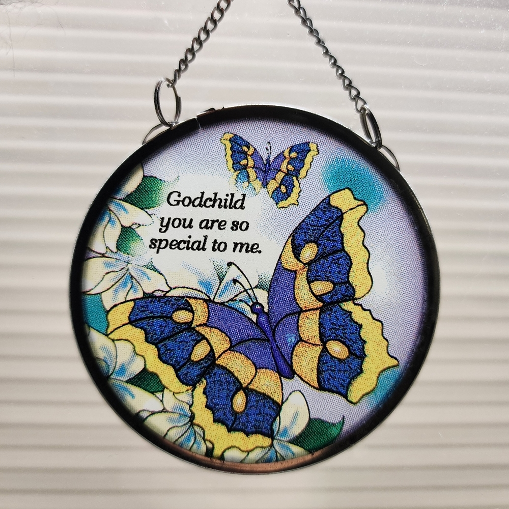Godchild Butterfly Window Hanging Suncatcher